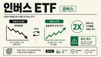 인버스 ETF란? 곱버스로 하락장 수익 내는 방법과 헷징 전략