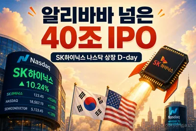 SK하이닉스 나스닥 상장 기록 — 공모가 149달러, 알리바바를 넘다