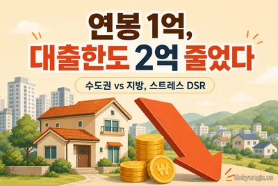 스트레스 DSR 3단계, 지방은 연말까지 또 유예 — 연봉별 대출한도
