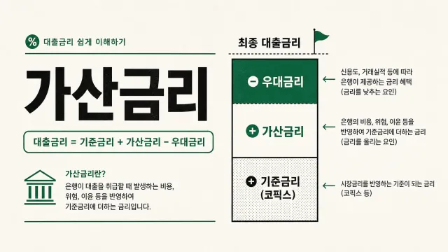 가산금리란? 내 대출이자를 결정하는 3가지 핵심 요인 완벽 정리